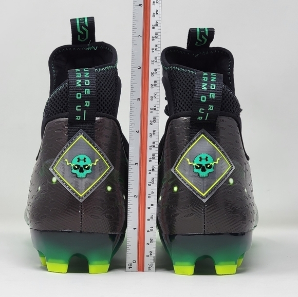 Under Armour Spotlight Lux MC LE Slime Football Cleats 3025376 001 Men Sz Multi main image 6